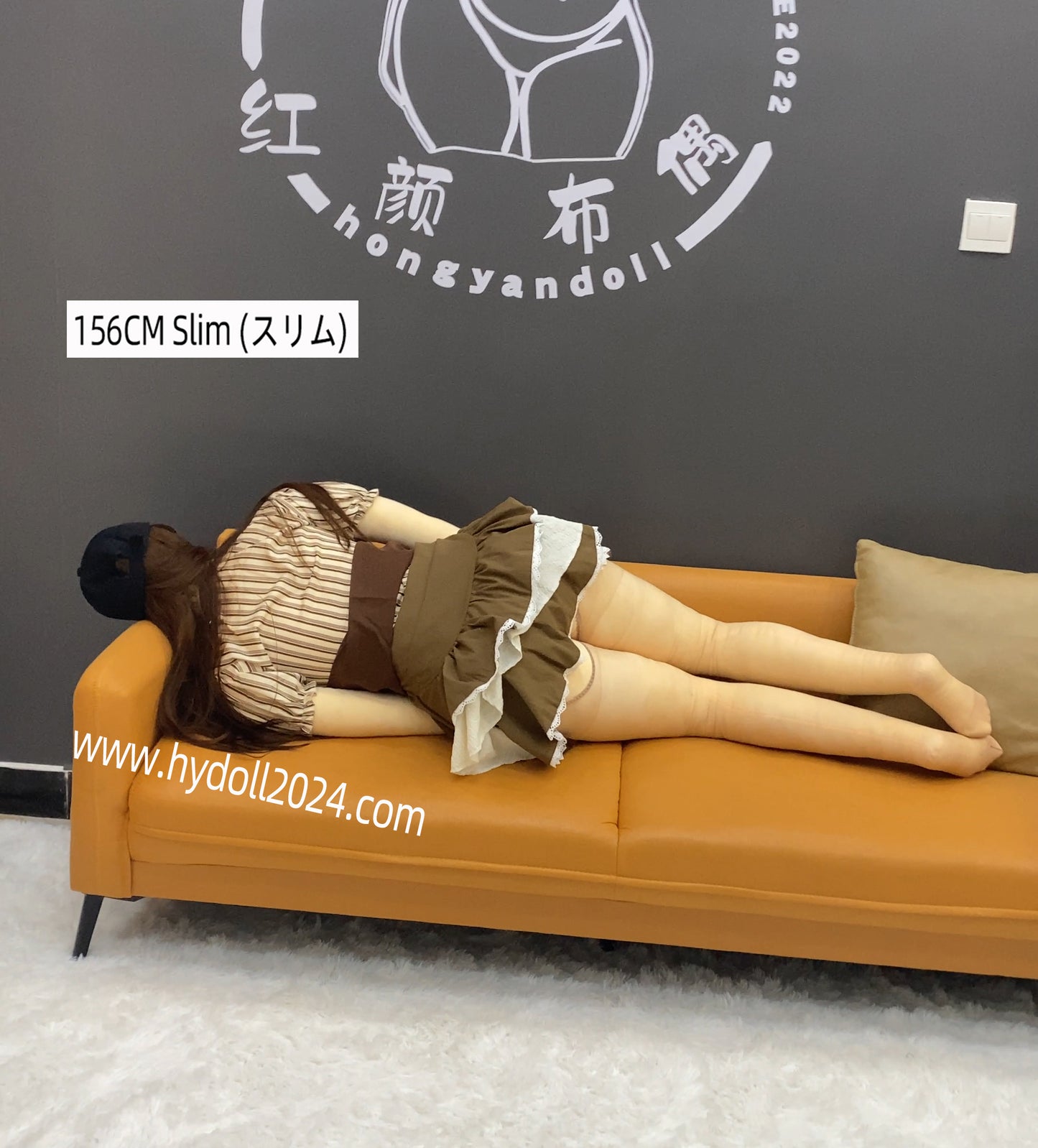 Poupée d'amour mince de 156 cm