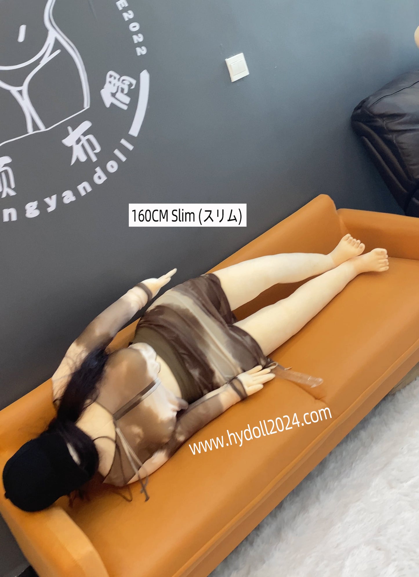 Poupée d'amour en tissu mince de 160 cm