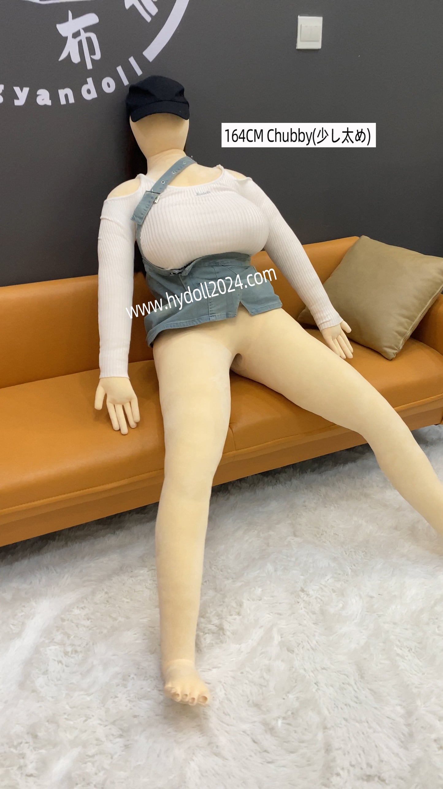 Poupée d'amour potelée de 164 cm