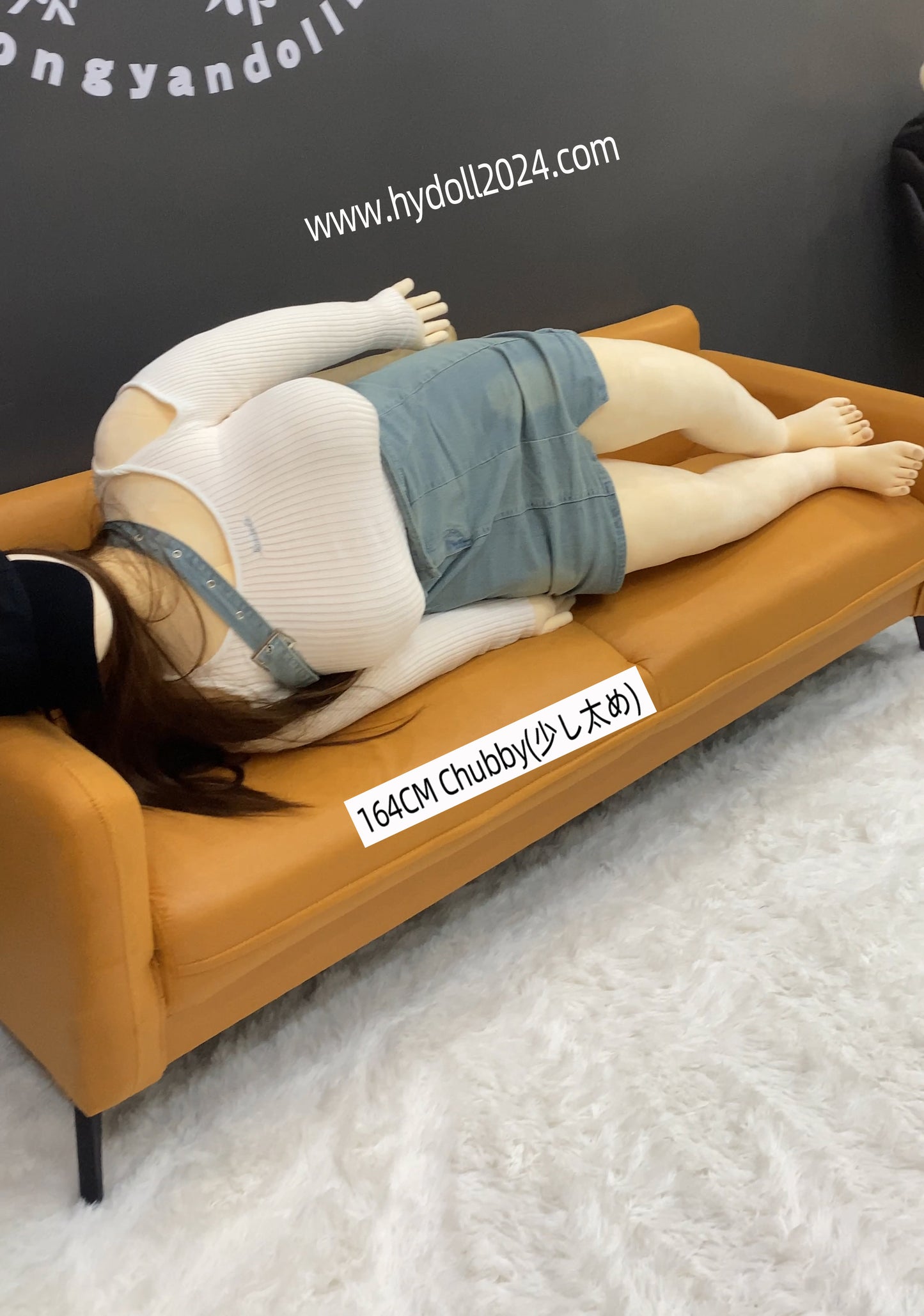 Poupée d'amour potelée de 164 cm