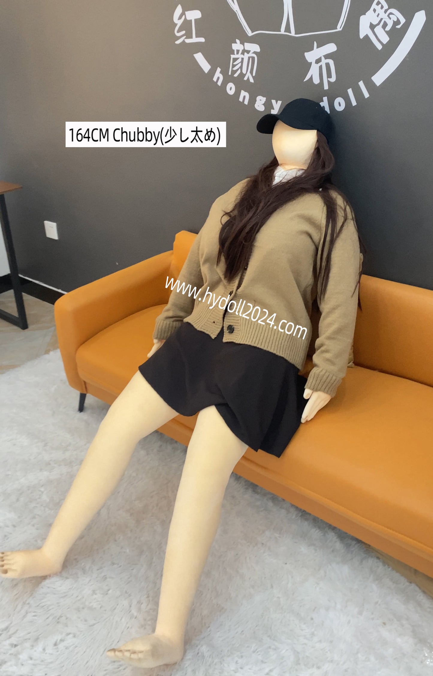 Poupée d'amour potelée de 164 cm