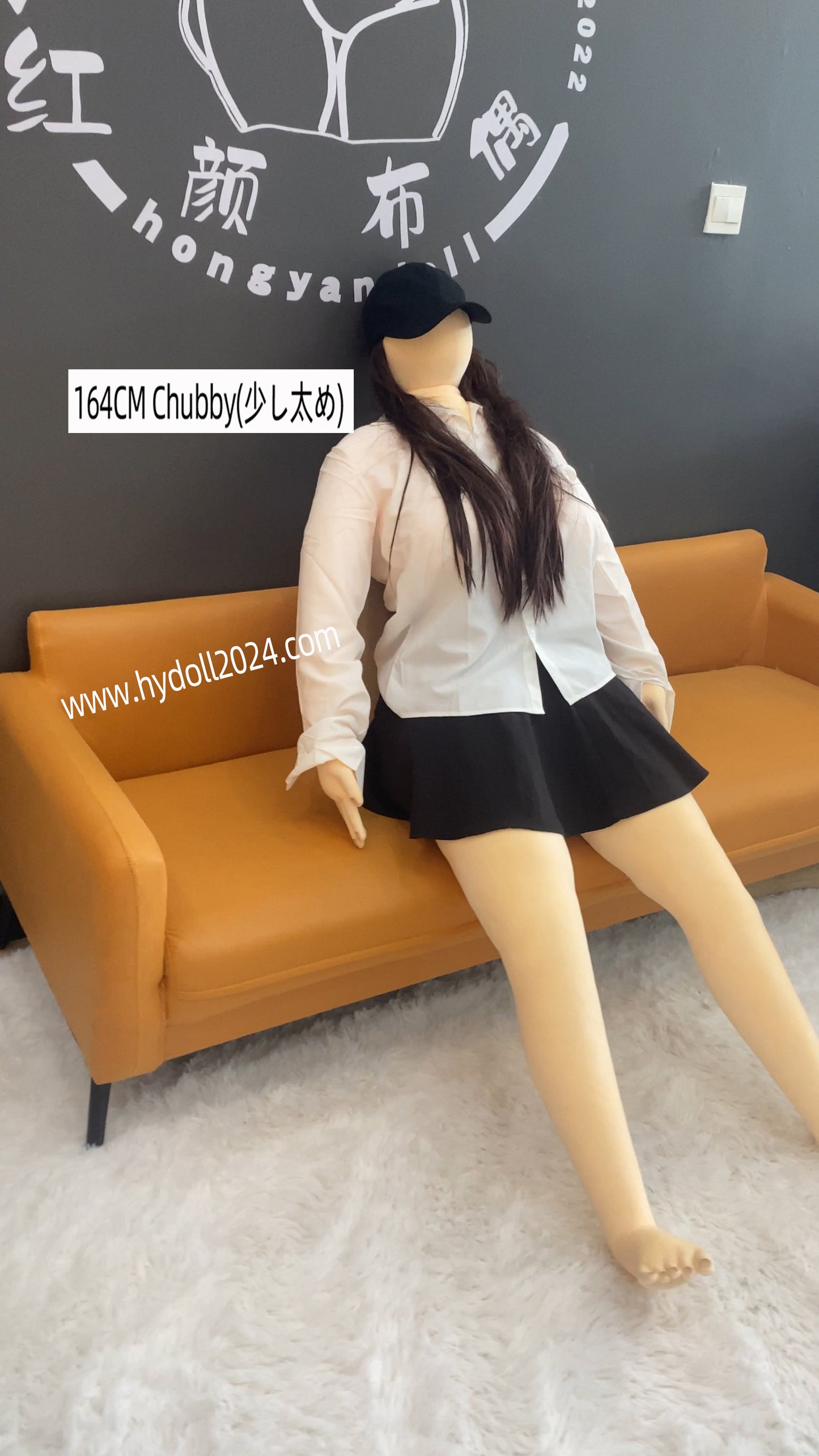 Poupée d'amour potelée de 164 cm