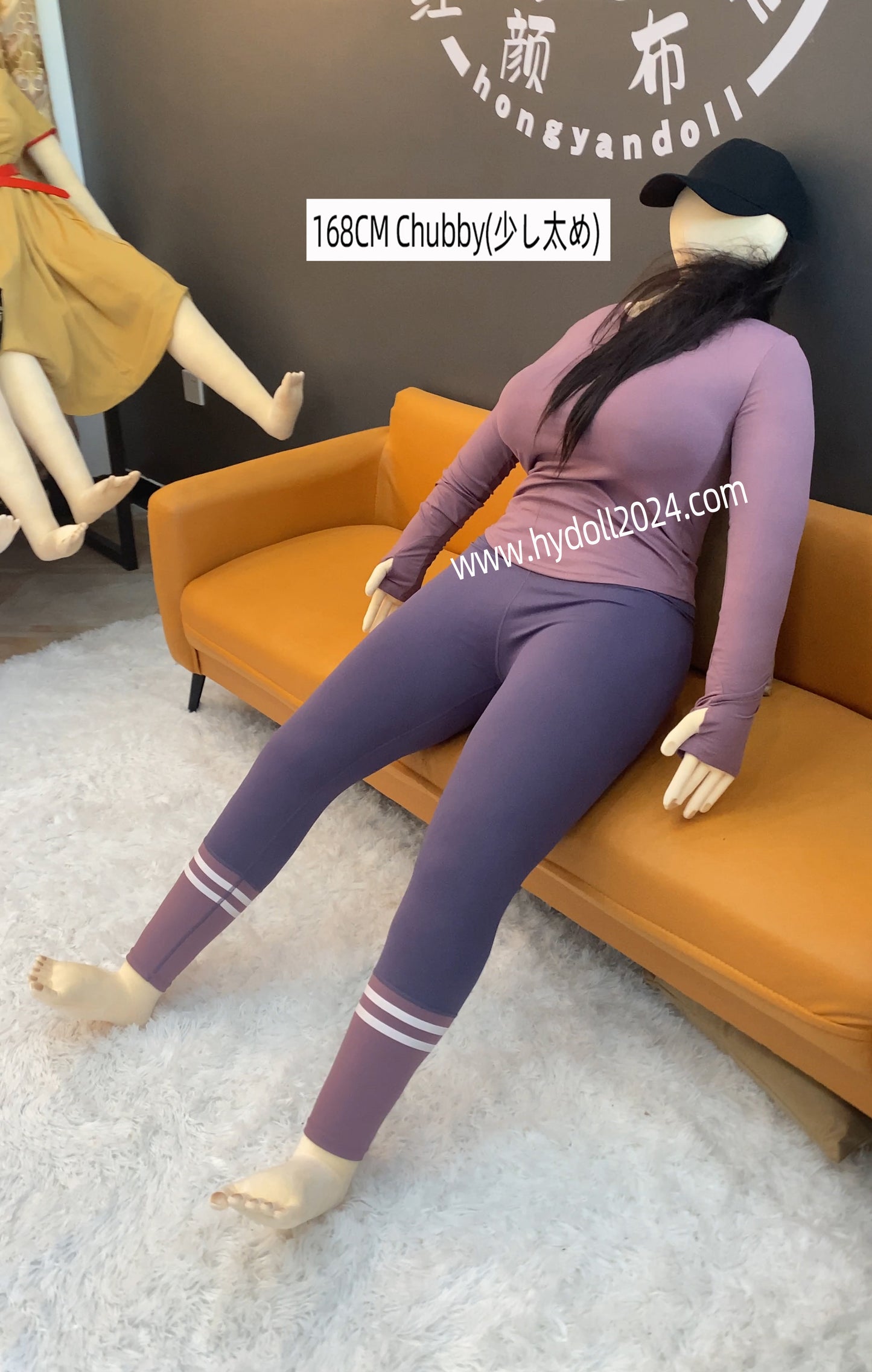 Poupée d'amour potelée de 168 cm