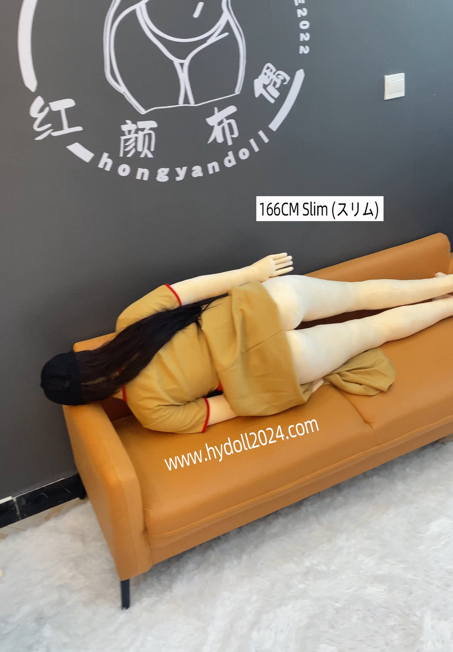 Poupée d'amour mince de 166 cm