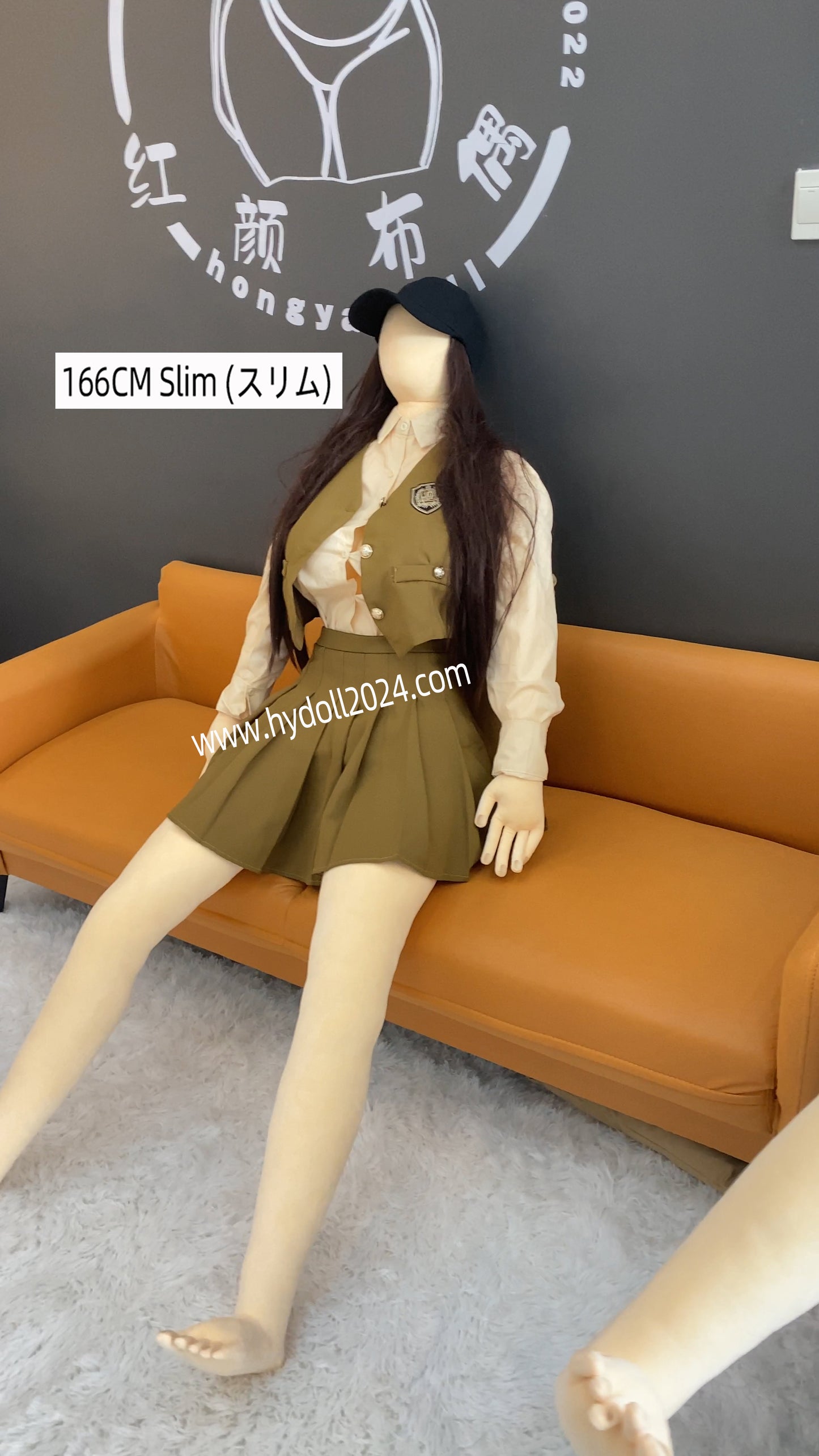 Poupée d'amour mince de 166 cm