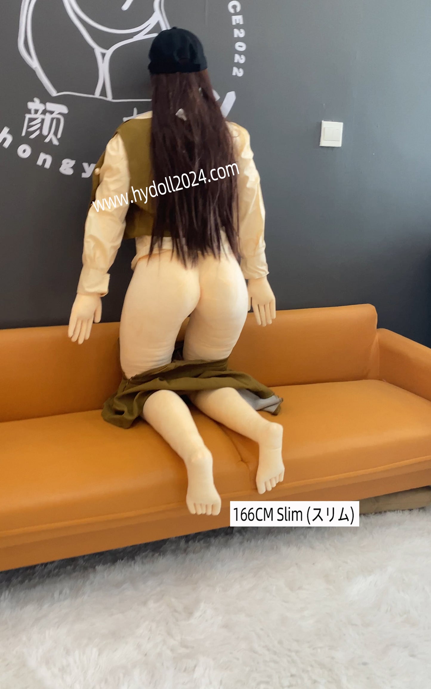 Poupée d'amour mince de 166 cm