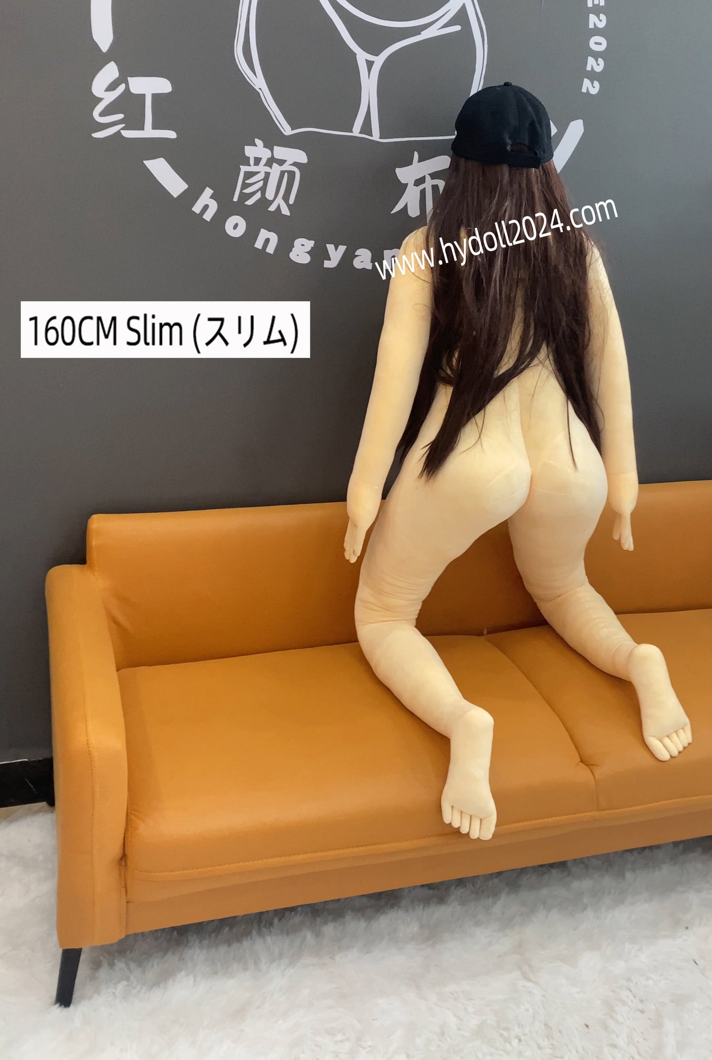 Poupée d'amour en tissu mince de 160 cm