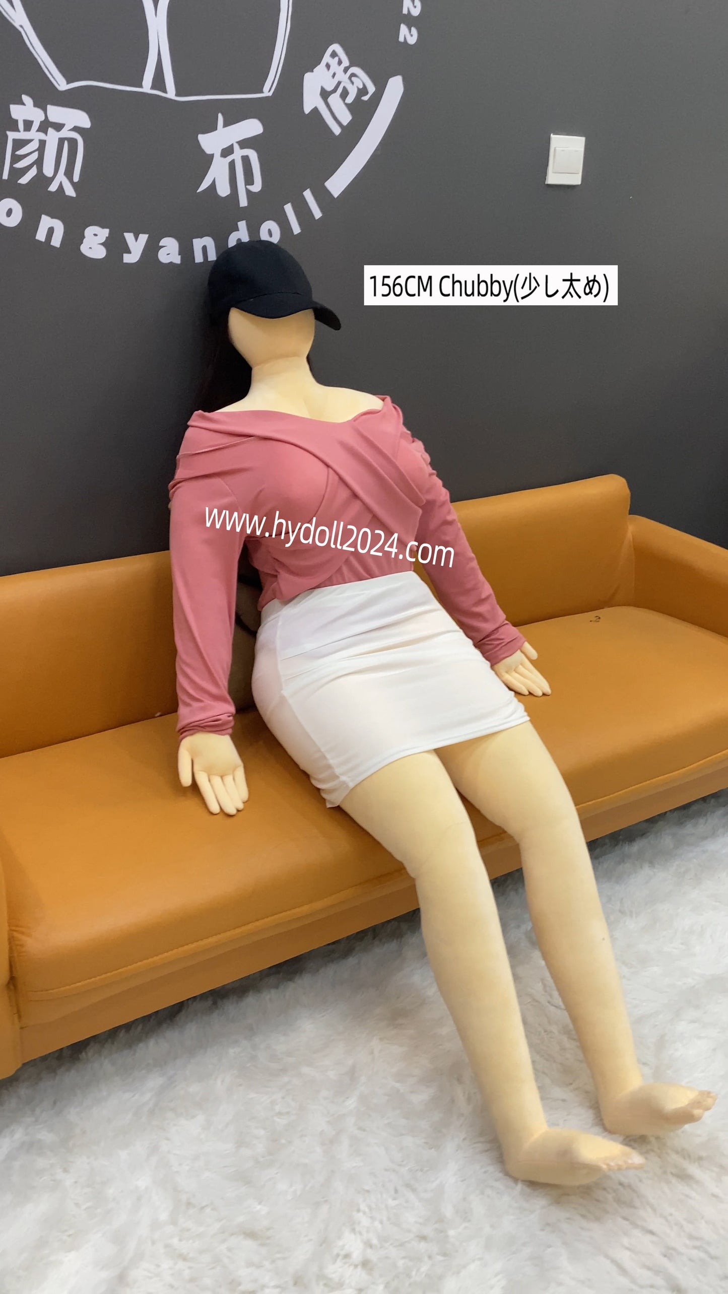 Poupée d'amour potelée de 156 cm