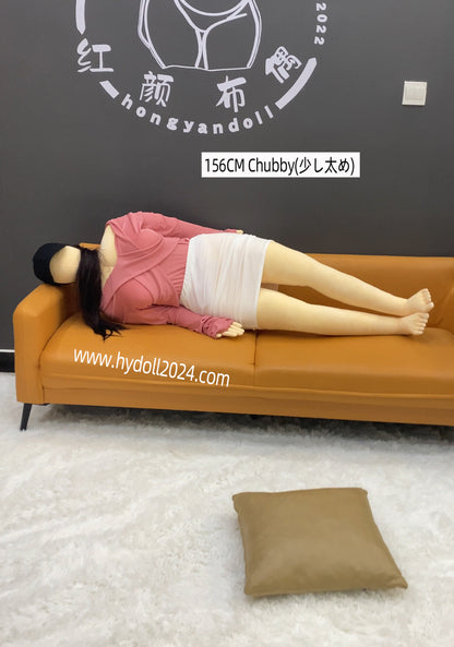 Poupée d'amour potelée de 156 cm
