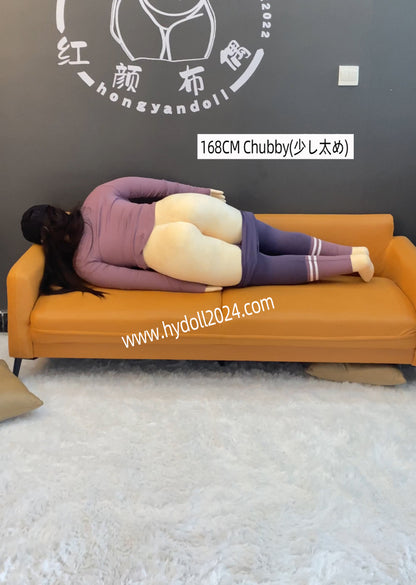Poupée d'amour potelée de 168 cm