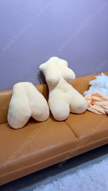 Lightweight Half-Torso with Butt – Silicone or Plush
